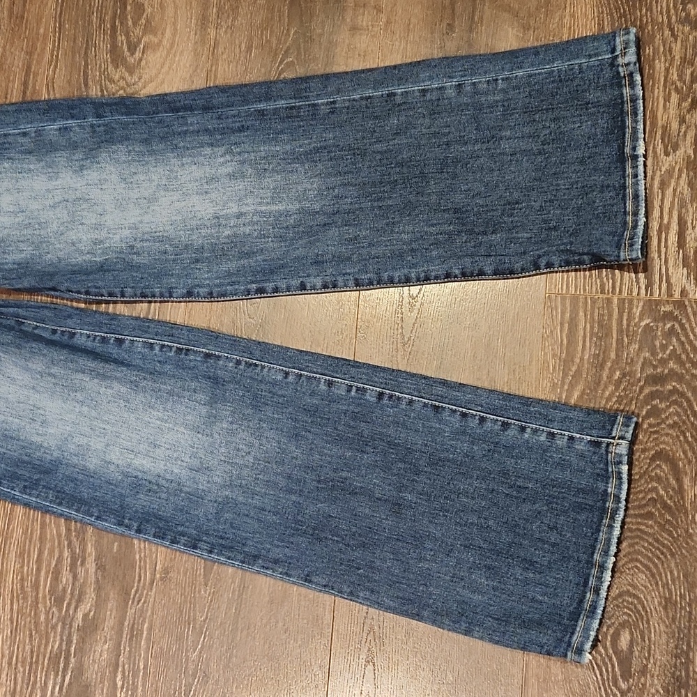 ❤️ NWT! RISEN CROSSOVER MID-RISE WIDE LEG JEANS, 0 (24) - Picture 9 of 14